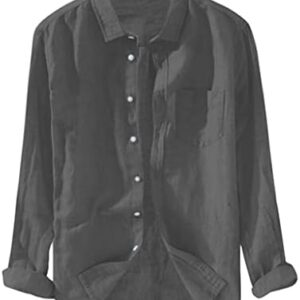 Mens Long Sleeve Button Down Shirt Men's Hawaiian Shirt