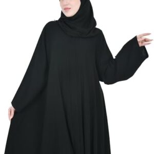 عباية كلوش مغلقة بطقطق جانبي تصميم أنيق وعصري مناسب لجميع المناسبات