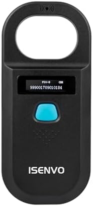31Af9vpgbAL._AC_US قارئ بيانات دقيق قابل لاعادة للشحن RFID EMID EMID بذاكرة دقيقة 134.2KHZ و125 KHZ و15 رقماً وماسح تعريف للحيوانات الاليفة الخنازير والكلاب والقطط (190A)