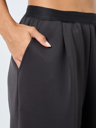 31F0opn2TuL._AC_SR38 Styli Women Solid Mid Rise Wide Leg Pants - - الصورة 3