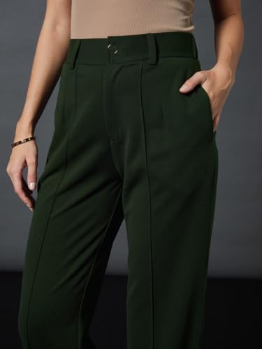 31IqpRGzSKL._AC_SR38 Sassafras Front Darted Stretchable Pants,Olive,XS - الصورة 5