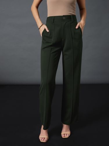 31KjeuCxnAL._AC_SR38 Sassafras Front Darted Stretchable Pants,Olive,XS - الصورة 2