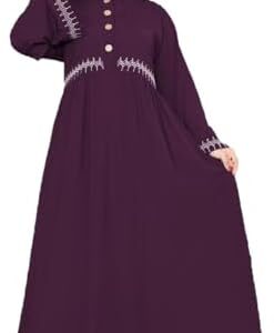 عبايه مطرزة للخروج كريب فيرونا موديل 012 للنساء من GAMAL SONS FOR ABAYA
