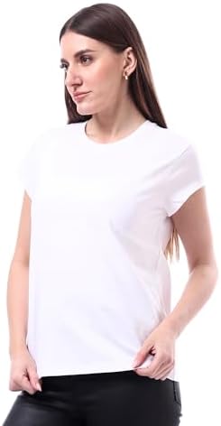31MbEJuracL._AC_SR38 تيشرت سادة 3/4 سيلفي من اندورا - أبيض- مقاس 3 اكس لارج 3XL - الصورة 2