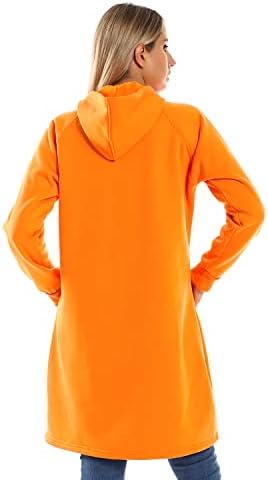 31ONHxaqlxL._AC_SR38 CAESAR Womens Woman Long Hoodie With Front Pocket HOODIE (pack of 1) - الصورة 4