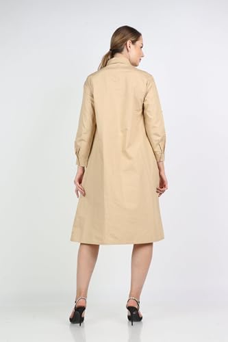 31TEYvAIa0L._AC_SR38 NICHII Women Midi Dress LS - الصورة 3