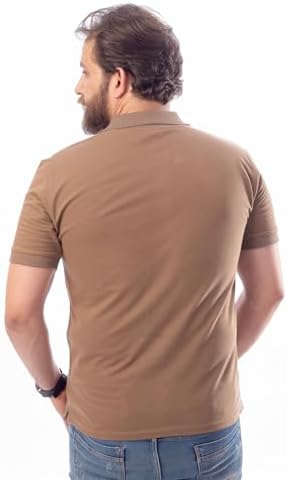 31TMfWI48HL._AC_SR38 قميص بولو صيفي من قطن بيكيه بأكمام قصيرة للرجال وايت ايجل - الصورة 5