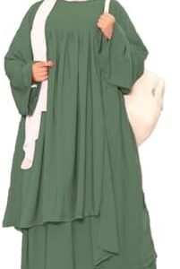 ادناء وان سايز2 قطعه بلوزه بجيب وجيبه كريب رويال تلبس ل 80 ك للنساء من GAMAL SONS FOR ABAYA 8088GS11282-Parent
