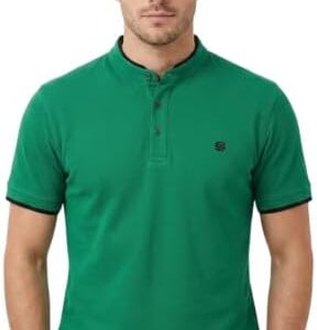 Sotex,Men's Polo shirt,double layer,with small embroidery logo,Green,2XL