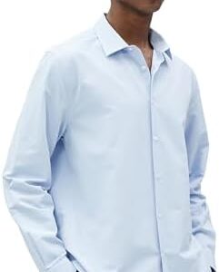 KOTON mens Basic Shirt Classic Neck Long Sleeve Slim Fit Classic (pack of 1)