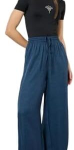 Styli Women 7028449422 Wide Leg Linen Look Pants