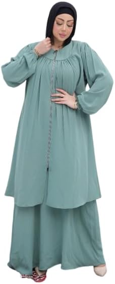 عباية بياقة مستديرة وتصميم كاجوال GAMAL SONS FOR ABAYA GS-518-33752-Parent
