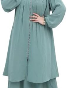 عباية بياقة مستديرة وتصميم كاجوال GAMAL SONS FOR ABAYA GS-518-33752-Parent