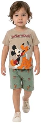 31bZbrQvSWL._AC_SR38 Zona Kids Boys Summer Pajama Set – 2 Piece Rat & Dog T-Shirt and Shorts – Soft 100% Cotton Casual Toddler & Little Boys Clothes