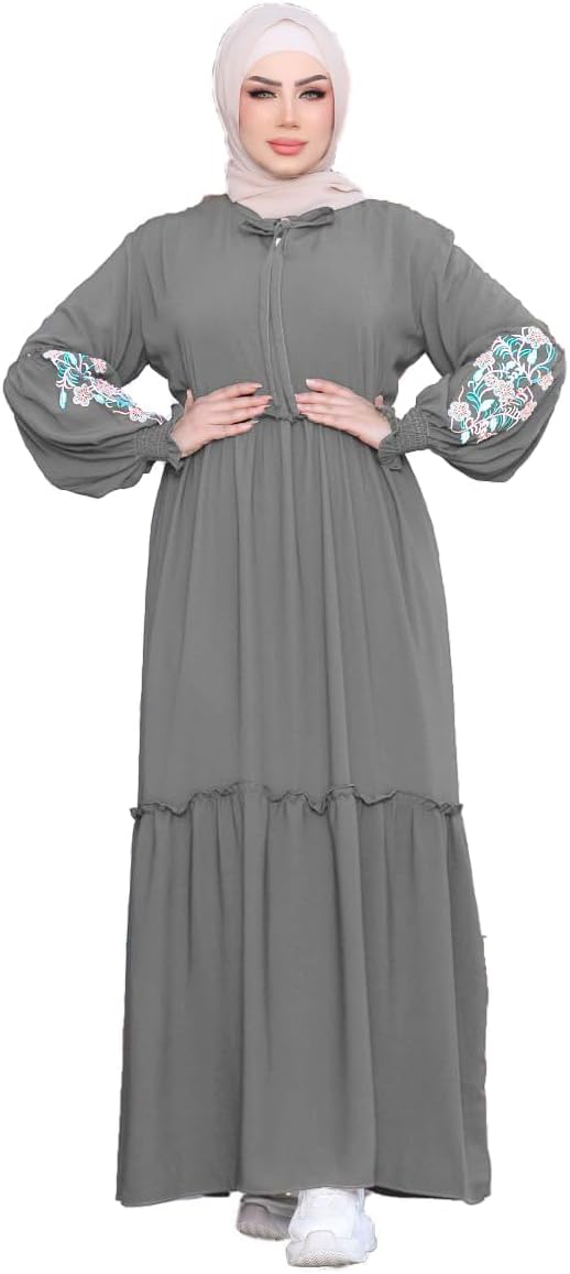 31eBa9tIJ1L._AC_SL1500_ عبايه خروج كريب فيرونا موديل 8126 للنساء من GAMAL SONS FOR ABAYA - الصورة 5
