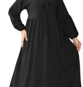 ادناء 2 قطعه عبايه كات وروب برباط كريب رويال مقاس موحد تلبس ل 100 ك للنساء من GAMAL SONS FOR ABAYA 7045GS32318-Parent