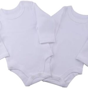 Elsayaad Kids Long Sleeve bodysuit (Pack of2) Baby and Toddler Underwear Set (pack of 2)
