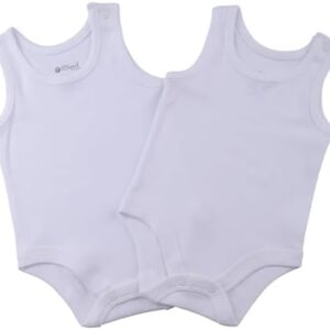 Elsayaad Unisex Baby Sleeveless Bodysuit Baby and Toddler Underwear Set (pack of 2)
