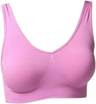 31lUY2hDfFS._AC_SR38 حمالة صدر رياضية مريحة لممارسة اللياقة البدنية واليوغا من طبقة واحدة بدون أثر لتجمع الملابس الداخلية (أنماط مختلفة)، من صوندونجشينج، قطن نايلون، خالٍ من الأسلاك