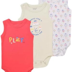 junior Unisex Sleeveless Printed Bodysuit - 7213 Baby & Toddler Underwear Set (pack of 3)