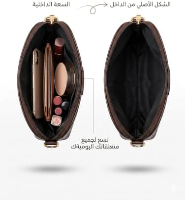 31oPYZ2SF4L._AC_SR38 حقيبة كروس نسائية أنيقة بسحاب، شنطة كتف كاجوال وعصرية بتصميم منظم من الجلد الصناعي عالي الجودة، مثالية للعمل والخروجات اليومية بحزام قابل للتعديل - الصورة 3