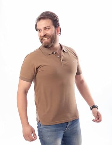 31swDm1jgcL._AC_SR38 قميص بولو صيفي من قطن بيكيه بأكمام قصيرة للرجال وايت ايجل - الصورة 3