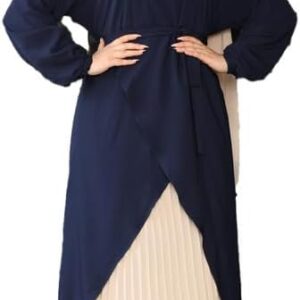 عبايه الخامه رويال المقاسات وان سايز تلبس لحد 110 كيلو قطعتين حزام خارجي GAMAL SONS FOR ABAYA GS-7049-11214-Parent