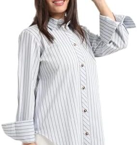 Carina Blue Striped Shirt