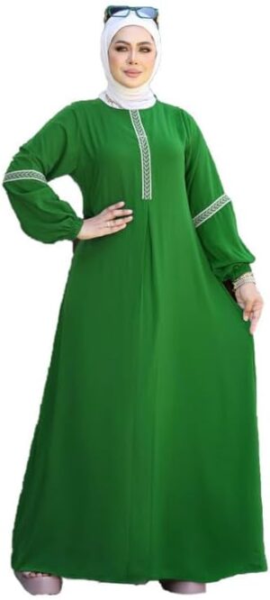 عباية نسائية بتطريز أنيق على الأكمام والصدر GAMAL SONS FOR ABAYA GS-00306-42257-Parent