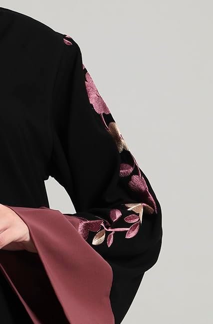 419a5HE1vZL._AC_SR38 عباية أنيقة للنساء مع حجاب بتصميم مطرز يجمع بين الاحتشام والأناقة تغطي الجسم بالكامل - الصورة 7