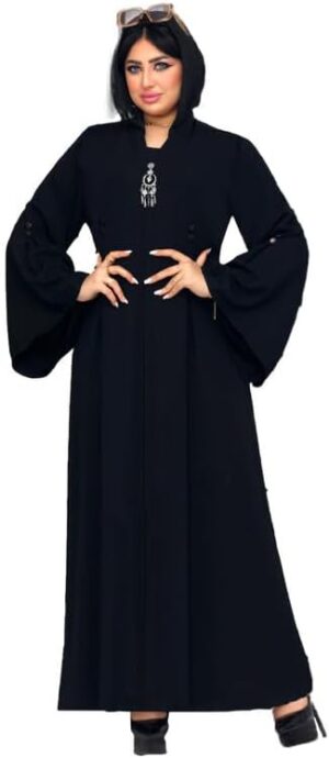 عباية الخامه حرير بدون طرحه المقاسات من XL إلي XXXXL يلبس من 60 الي 120 كيلو GAMAL SONS FOR ABAYA GS-137-33773-Parent