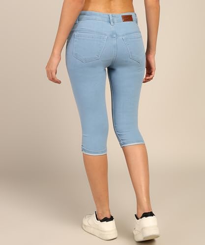 41Dz540l6XL._AC_SR38 سروال كابري طراز CPRI_PLN_ICE للنساء من نيفتي - الصورة 3