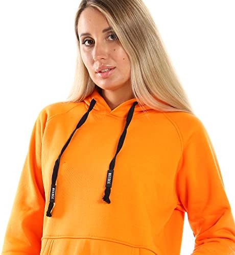 41FHPffDfYL._AC_SR38 CAESAR Womens Woman Long Hoodie With Front Pocket HOODIE (pack of 1) - الصورة 3