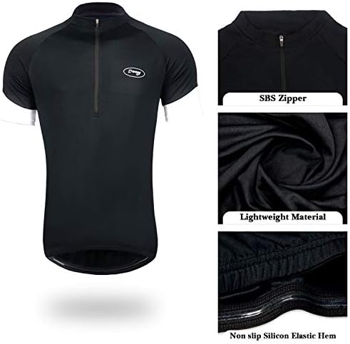 41XrvSA6o5L._AC_SR38 Dooy Men's Short Sleeve Cycling Shirt 005 - الصورة 5