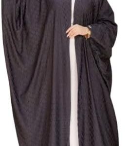 روب كاردجان بدون تلبيسه الخامة بسكوته المقاس وان سايز تلبس لحد 150 كيلو للنساء , GS-3775Parent GAMAL SONS FOR ABAYA