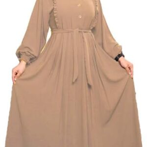 عباية الخامه كريب بدون طرحه بدون حزام المقاسات من XL الى XXXL يلبس 80 كيلو الى 110 كيلو للنساء GAMAL SONS FOR ABAYA GS-02-32434-Parent