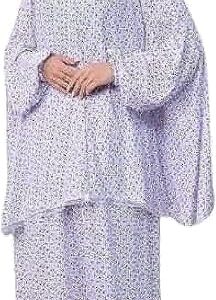 Women Prayer Set 2 Pieces Sleeveless | Comfortable Full Abaya and Hijab | Muslim Loose Wear Soft Material Suitable for Daily Use Travel Hajj and Umrah | Elegant and Easy to Wear, M