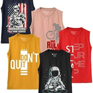 KYDA KIDS Boys KK-BOYS-VEST-A Western (pack of 5)
