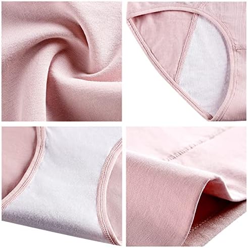 51AwA6SujxL._AC_SR38 ملابس داخلية قطنية عالية الخصر للدورة الشهرية من Dress Cici، سراويل داخلية مضادة للتسرب للنساء (5 قطع) - الصورة 4