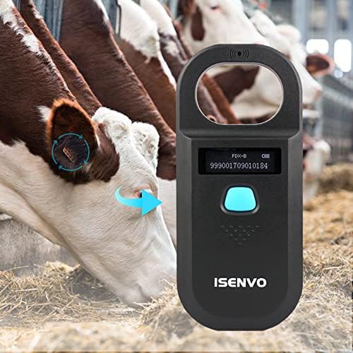 51l8wYxDGfL._AC_US قارئ بيانات دقيق قابل لاعادة للشحن RFID EMID EMID بذاكرة دقيقة 134.2KHZ و125 KHZ و15 رقماً وماسح تعريف للحيوانات الاليفة الخنازير والكلاب والقطط (190A) - الصورة 7