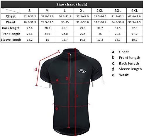 51sPucukaDL._AC_SR38 Dooy Men's Short Sleeve Cycling Shirt 005 - الصورة 7
