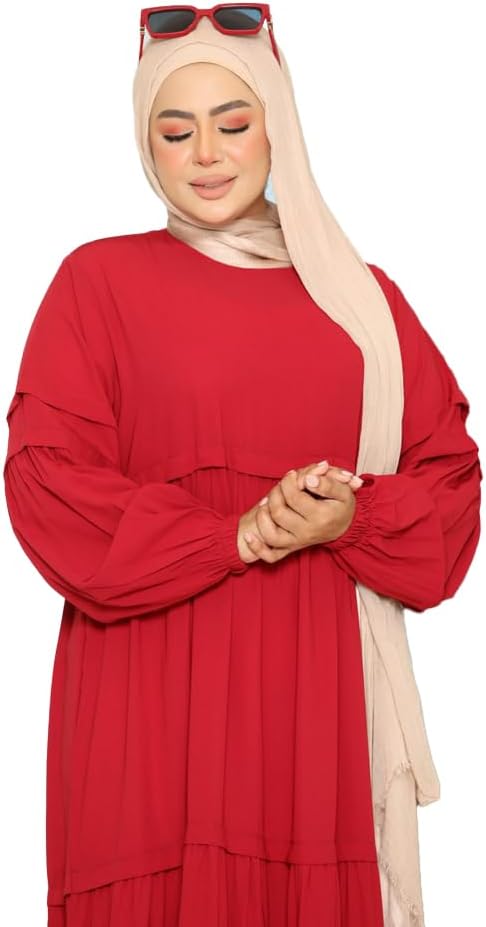 51yC1Jf47cL._AC_SL1500_ عبايه خروج كريب فيرونا بكرانيش موديل 142 للنساء من GAMAL SONS FOR ABAYA - الصورة 2