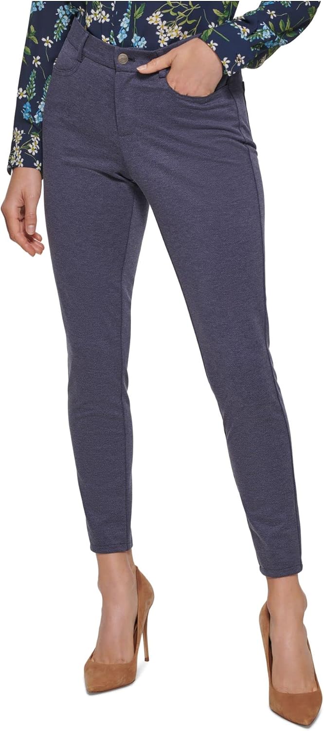 61BS4wo6PpL._AC_SL1500_ تومي هيليفيغر بنطلون نسائي بقصة ضيقة وخصر مرتفع للكاحل - الصورة 4
