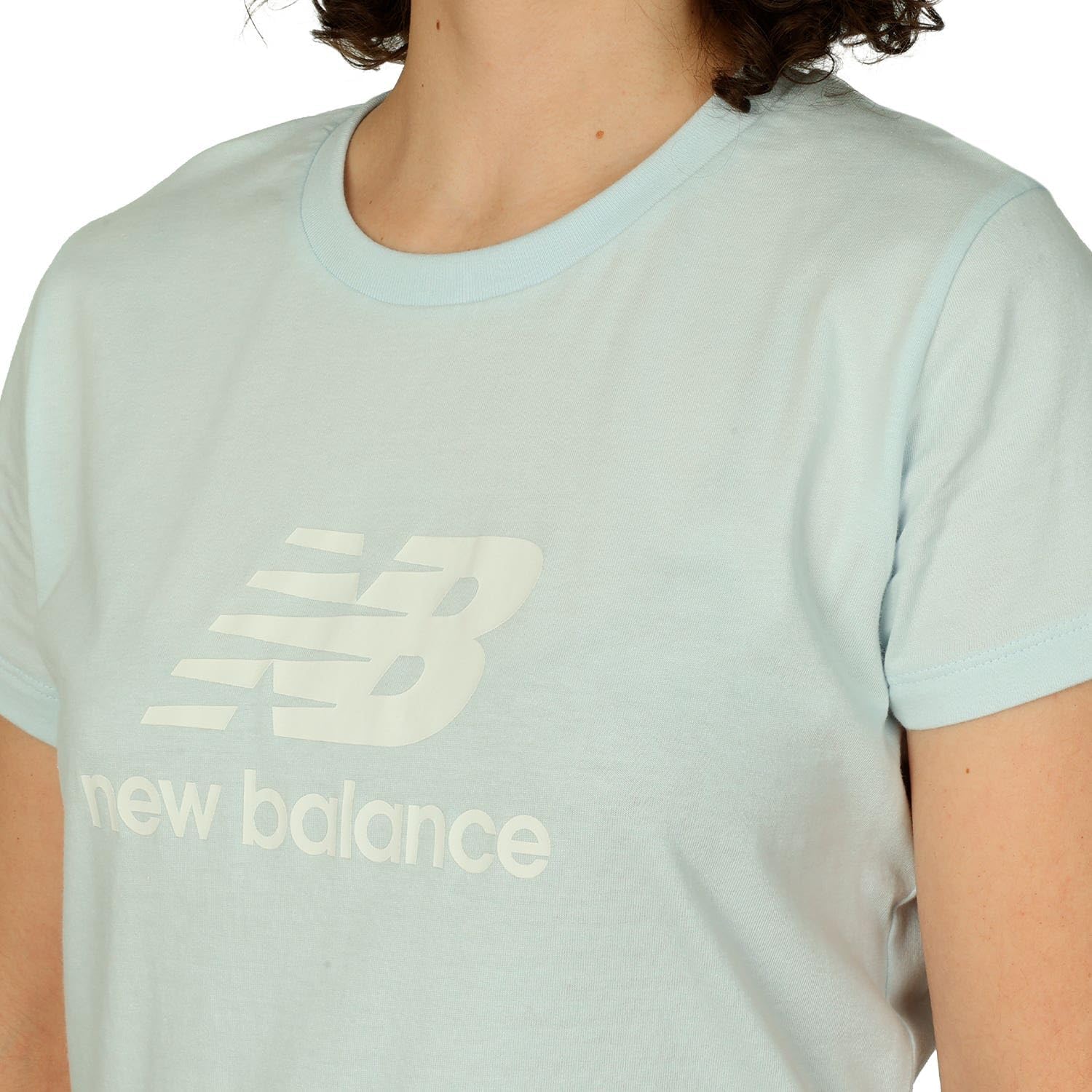 71t-FYZCc2L._AC_SL1500_ تيشرت اسنشيالز بلوجو العلامة التجارية للنساء من نيو بالانس - الصورة 4