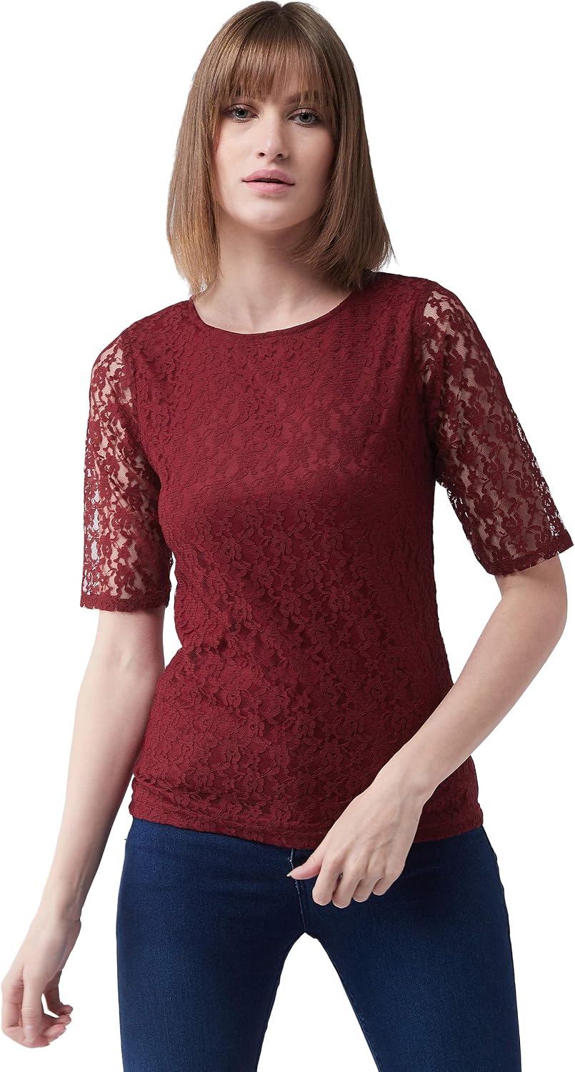 810cA7IaQlL._AC_SL1500_ قميص MOAW19TP30 مزركش بقصة عادية للنساء من ميس اوليف