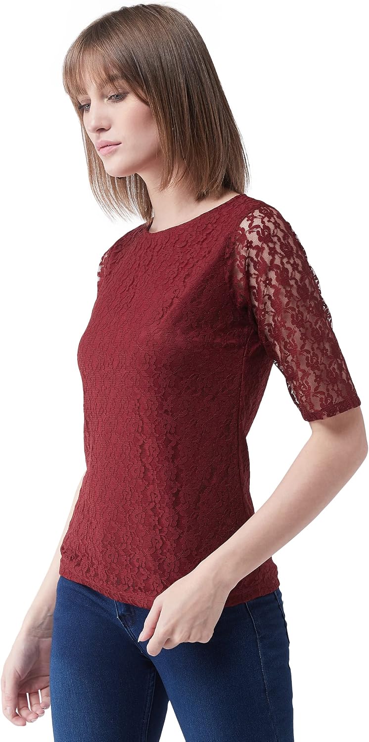 81tkrgmnTPL._AC_SL1500_ قميص MOAW19TP30 مزركش بقصة عادية للنساء من ميس اوليف - الصورة 3