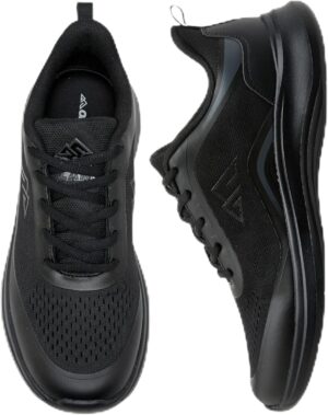 OAKLAN Women Textured Sports Shoes With Lace-Up Closure And Pull-Tab -