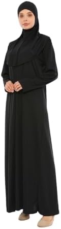 21vuec1EJNL._AC_SL1500_ عباية صلاة للنساء مع سحاب ووشاح للرأس، فستان اسلامي محتشم بطول كامل للصلاة والارتداء اليومي - الصورة 4