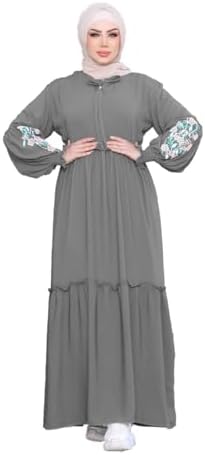 314E9ymnXWL._AC_SL1500_ عبايه خروج كريب فيرونا موديل 8126 للنساء من GAMAL SONS FOR ABAYA - الصورة 3