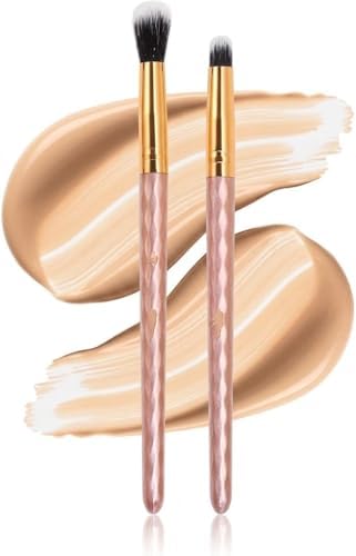 319JTzPi-rL._AC_SL1500_ طقم فرش مكياج بشعيرات ناعمة، أداة يومية مريحة للمكياج، فرشاة أحمر خدود وظلال عيون، طقم كامل لأدوات جمال النساء، ألوان عشوائية، 5 قطع بمقبض بلاستيك - الصورة 3